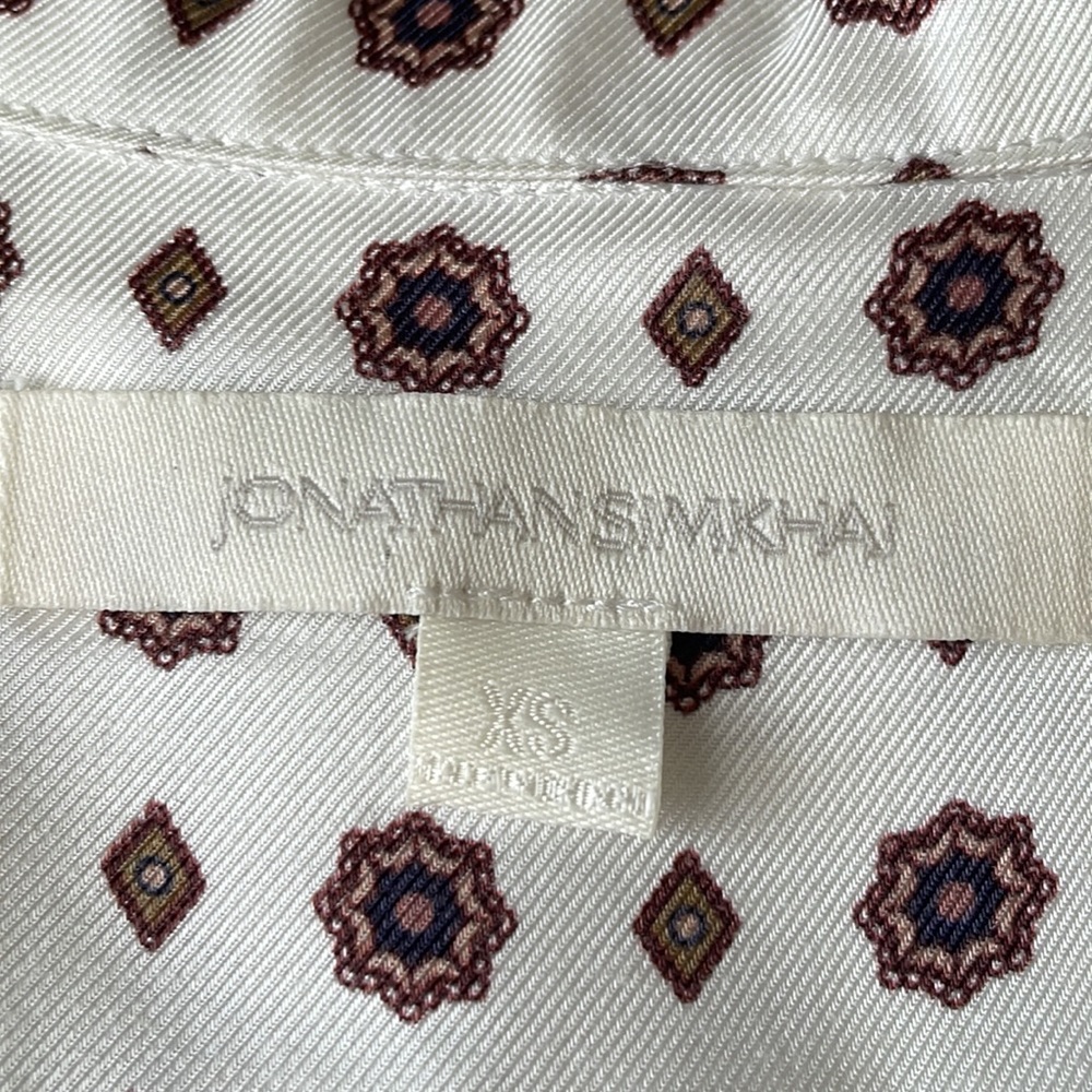 Jonathan Simkhai Button Front Printed Blouse - image 6